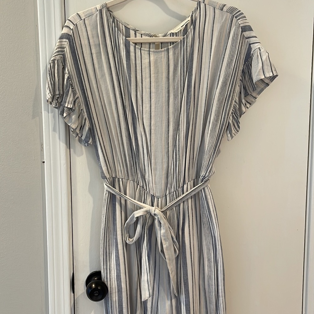 June & Hudson Mixed Stripe Open Back Jumpsuit - image 4